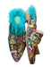 Iris Apfel Dr. Scholls Shoe Size 8M Turquiose & Multicolor Canvas Mules Turquiose & Multicolor / 8M