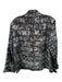 Toni Morgan Size L Black & White Polyester Blend Long Sleeve Open Front Jacket Black & White / L