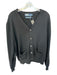 Polo Ralph Lauren Size L Black Merino Wool Button Up V Neck Long Sleeve Sweater Black / L