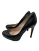 LK Bennett Shoe Size 37 Black Leather Closed toe Stacked Heel Round Toe Pumps Black / 37