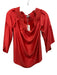 Ramy Brook Size S Red Orange Polyester Off Shoulder 1/2 Bell Sleeve Top Red Orange / S