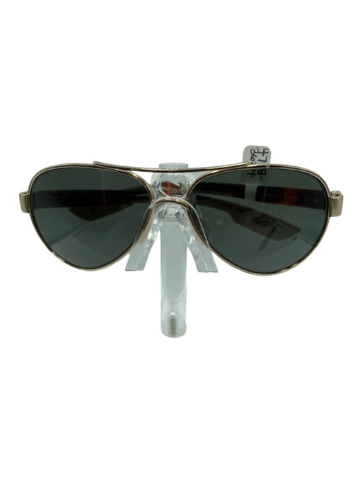 Costa Black Acetate Black Lenses Square Metal detail Sunglasses Black