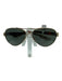 Costa Black Acetate Black Lenses Square Metal detail Sunglasses Black
