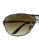 Ray Ban Pewter Gradient Lens Brown Lens Wire Arms Aviator Sunglasses Pewter
