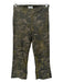 Avenue Montaigne Size 4 Green Viscose Blend Elastic Camo Pants Green / 4