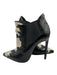 Saint Laurent Shoe Size 38 Black & Cream Snake Skin Embossed Pointed Toe Booties Black & Cream / 38