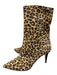 Tamara Mellon Shoe Size 36 Brown Print Cowhide Ponyhair Pointed Toe Booties Brown Print / 36