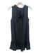 LaRoque Size S Black Silk Tie Back Sleeveless Hem Knee length Dress Black / S