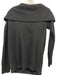 Pearl by Lela Rose Size M Black Nylon Blend Cowl Fold Over Neckline Sweater Black / M