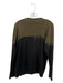 Lisa Todd Size L Green & Black Cotton Blend Color Block rolled neckline Sweater Green & Black / L