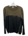 Lisa Todd Size L Green & Black Cotton Blend Color Block rolled neckline Sweater Green & Black / L
