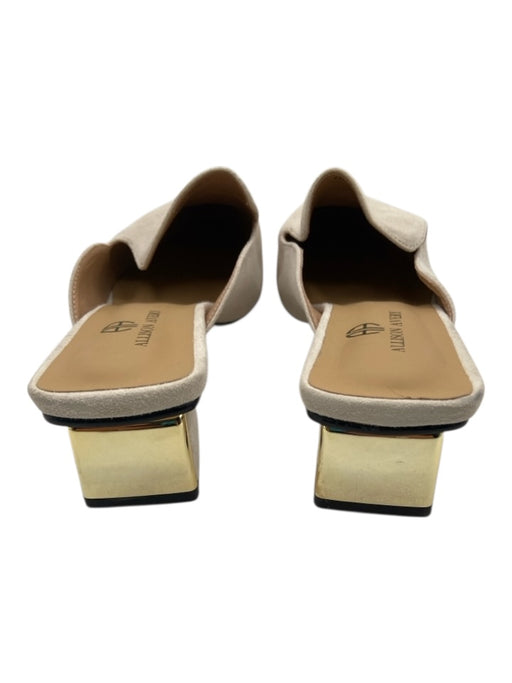 Allison Avery Shoe Size 9 Cream Suede Pointed Kitten Block Heel Mules Cream / 9