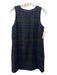 Ann Mashburn Size S Purple & Green Wool Tweed Plaid Sleeveless Dress Purple & Green / S