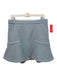 En Saison Size L Light Blue Polyester Blend Back Zip Shimmer Flare Skirt Light Blue / L