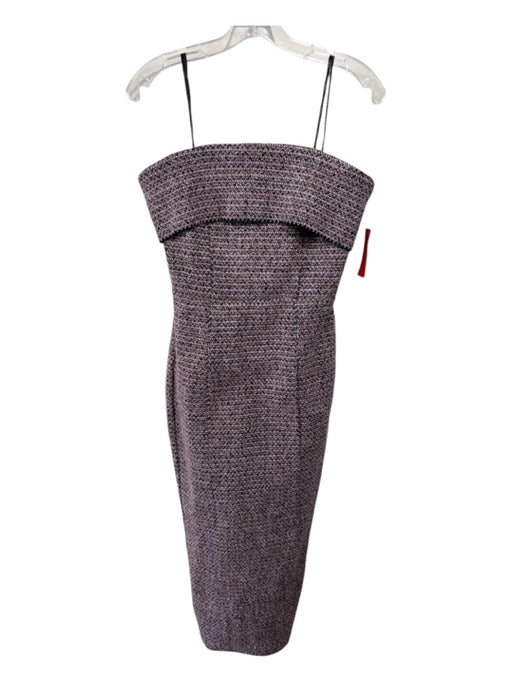 Elliatt Size S Lavender Back Zip Fold Over Midi Strapless Dress Lavender / S