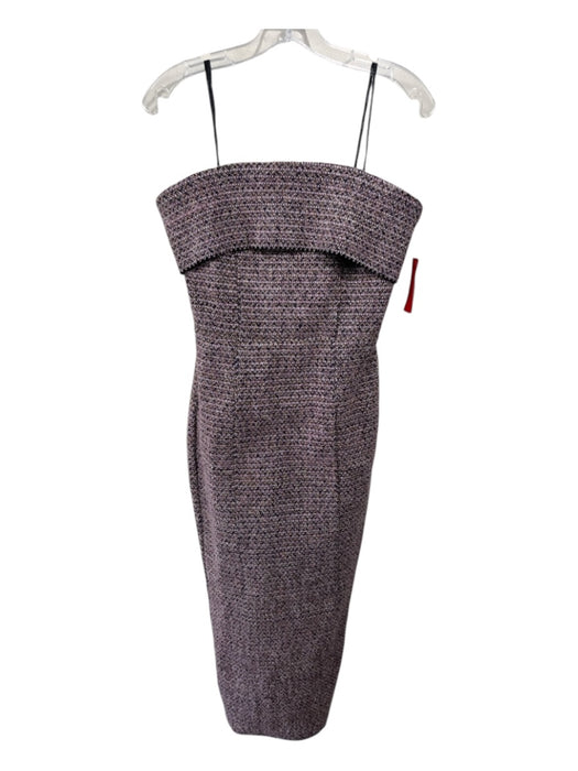 Elliatt Size S Lavender Back Zip Fold Over Midi Strapless Dress Lavender / S