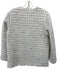 Anine Bing Size M White & Black Print Cotton Tweed 4 Pocket Long Sleeve Jacket White & Black Print / M
