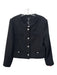 Drew Size L Black Polyester Blend Jeweled Buttons 4 Pocket Long Sleeve Jacket Black / L