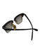 Alexander McQueen Brown & Black Acetate Square Club Sunglasses Brown & Black