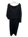 Tuckernuck Size 10 Black Polyester & Spandex Long Sleeve Boat Neck Waist Dress Black / 10