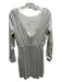 S'edge Size XS Silver Rayon Blend Long Sleeve All Over Sequins Scoop Back Dress Silver / XS