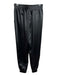 S'edge Size XS Black Polyester Satin Elastic Waist Pockets Jogger Pants Black / XS