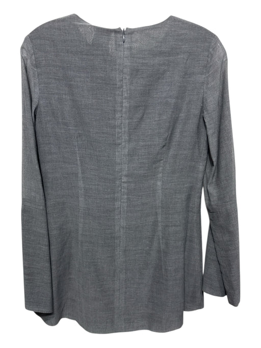 Karolina Zmarlak Size XS Gray & Black Cotton & Polyester Long Sleeve Darted Top Gray & Black / XS