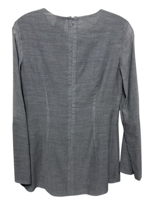 Karolina Zmarlak Size XS Gray & Black Cotton & Polyester Long Sleeve Darted Top Gray & Black / XS
