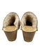 No. 6 Shoe Size 36 Beige Suede Shearling Round Toe Open Back Mule Clogs Beige / 36