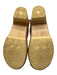 No. 6 Shoe Size 36 Beige Suede Shearling Round Toe Open Back Mule Clogs Beige / 36