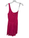 S/W/F Size S Hot pink Rayon Shirred One Shoulder Mini Dress Hot pink / S