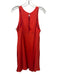 Milly Size 4 Orange Silk Blend Sleeveless swing Dress Orange / 4