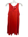 Milly Size 4 Orange Silk Blend Sleeveless swing Dress Orange / 4