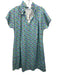 Never a Wallflower Size L Blue, Yellow, Pink Cotton Blend Butterflies Dress Blue, Yellow, Pink / L