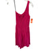 S/W/F Size S Hot pink Rayon Shirred One Shoulder Mini Dress Hot pink / S