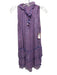 Poupette St. Barth Size XS Purple & Blue Silk Chiffon abstract flowers Dress Purple & Blue / XS