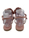 Jeffrey Campbell Shoe Size 8 Pink Leather Upper Suede 3D floral applique Sandals Pink / 8