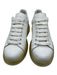 Alexander McQueen Shoe Size 39.5 White Leather Aluminum Clear Sole Sneakers White / 39.5