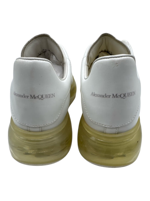 Alexander McQueen Shoe Size 39.5 White Leather Aluminum Clear Sole Sneakers White / 39.5