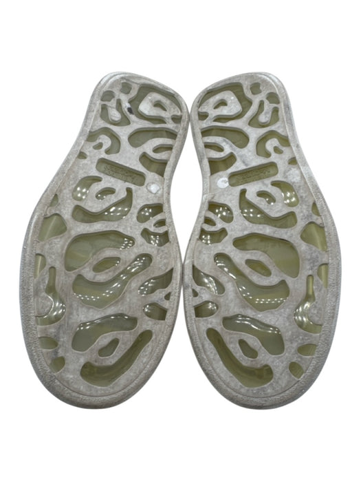 Alexander McQueen Shoe Size 39.5 White Leather Aluminum Clear Sole Sneakers White / 39.5