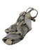 Paris Texas Shoe Size 37 Beige & Black Embossed Leather Ankle Buckle Sandals Beige & Black / 37