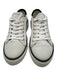 ME+EM Shoe Size 39.5 Cream & Black Canvas Lace Up Low Top Rubber Sole Sneakers Cream & Black / 39.5