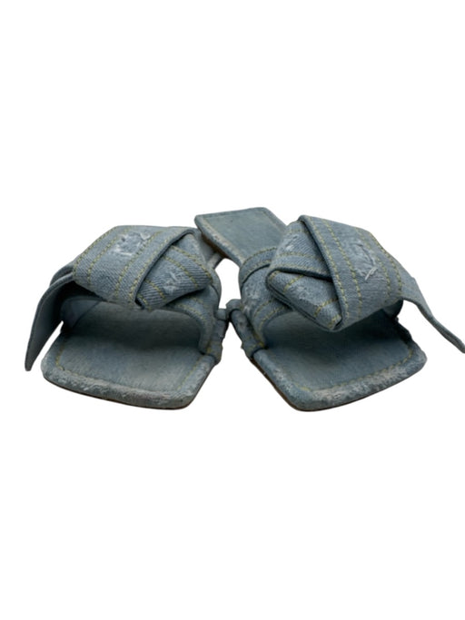 Acne Studios Shoe Size 38 Light Wash Denim Bow detail Distressed Mule Sandals Light Wash / 38
