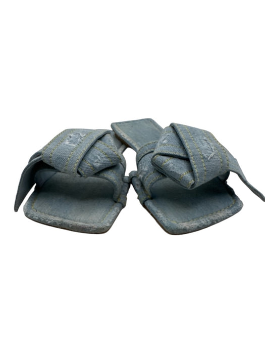 Acne Studios Shoe Size 38 Light Wash Denim Bow detail Distressed Mule Sandals Light Wash / 38