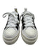 Amiri Shoe Size 38 White & Black Canvas Lace Up stars Low Top Platform Sneakers White & Black / 38
