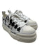 Amiri Shoe Size 38 White & Black Canvas Lace Up stars Low Top Platform Sneakers White & Black / 38
