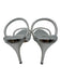 Guiseppe Zanotti Shoe Size 37 Silver Patent Leather Bedazzled Mule Sandals Silver / 37