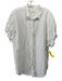 XiRENA Size L White Cotton Short Sleeve Blouse Top White / L