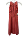 Diane Von Furstenberg Size 4 Peach Orange Silk Sleeveless Pintuck Dress Peach Orange / 4