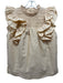 Magali Pascal Size M Light Orange Cotton Ruffle Cap Sleeve Gathered Bodice Top Light Orange / M